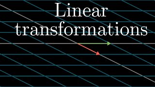 Linear transformations and matrices  Chapter 3 Essence of linear algebra [upl. by Ocsinarf385]