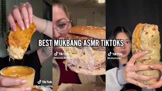 ASMR tiktok mukbang compilation 11  burger burrito fried chicken and more [upl. by Janet]