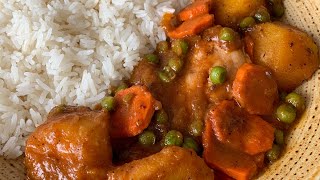 Receta rápida de Estofado de pollo [upl. by Garibold]