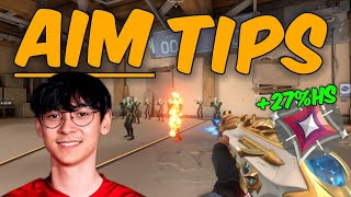 20 AIM Tips For Valorant ft Tenz [upl. by Seerdi]