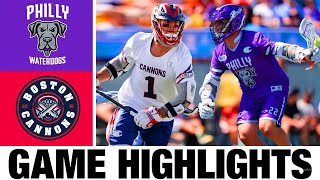 Philadelphia Waterdogs vs Boston Cannons Highlights  2024 Premier Lacrosse League  PLL Highlights [upl. by Cosenza]