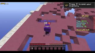 Playing Splegg on BlocksMC COOL VIDEO [upl. by Cattier]