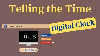 Review 2  Telling the Time in English  Digital Clock [upl. by Sherborn]