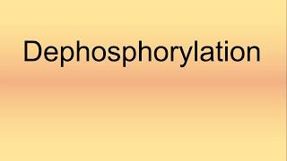 Dephosphorylation Pronunciation  How to Say  How to Pronounce [upl. by Eelarual]