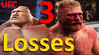 Brock Lesnar ALL LOSSES in 4 min  UFC is not for JOCKs [upl. by Gone]