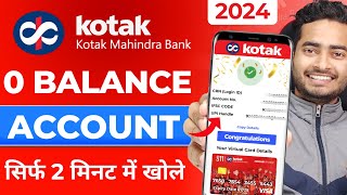 Kotak Mahindra Bank Open Account Zero Balance  Kotak 811 Account Opening Online Zero Balance [upl. by Ativahs]