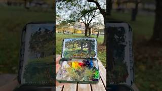 🎨Plein Air Oil Painting ”oilpainting pleinairpainting landscapepainting miniatureart [upl. by Menides]