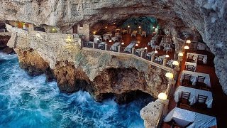 Grotta Palazzese hotel  Built Inside A Cave Lets You Dine With Breathtaking Sea View [upl. by Ailel]