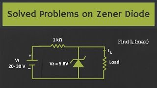 Solved Problems on the Zener Diode [upl. by Mace]