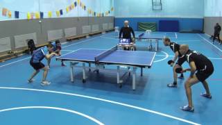 Table Tennis Doubles game  Herzliya VS Shoham [upl. by Eirol]