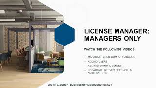 About the License Manager [upl. by Lyns]