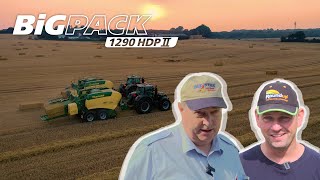 Straw dealer Hans Henning Kraack relies on enormous capacity of KRONE BiG Pack HDP II [upl. by Eudora]