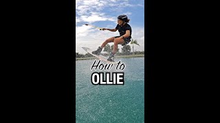 Cable Wakeboard Ollie Tutorial  How to [upl. by Rehpotsihc]