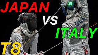 Tokyo 2021 Quarterfinal Japan v Italy  Olympic Fencing  Mens Foil Team Highlights [upl. by Else]