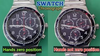 How to reset the chronograph hands on a swatch [upl. by Trauner339]