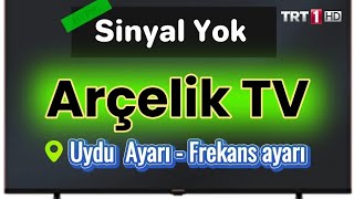 Arçelik TV SİNYAL YOK 100 ÇÖZÜM  Arçelik TV TRT 1 Frekans Ayarlama Euro 2024 [upl. by Annairdua363]