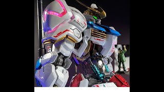 MG GUNDAM BARBATOS CUSTOM PAINT GUNPLA WITH KOSMOS LED [upl. by Gnen183]