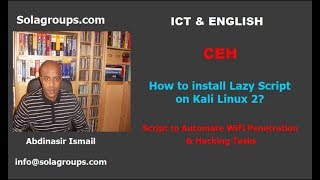 How to Install Lazy Script on Kali Linux 20171 [upl. by Dasha]