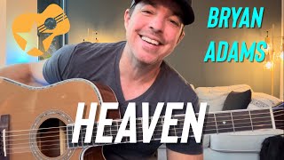 Heaven  Bryan Adams  Easy Beginner Guitar Lesson [upl. by Nancie]