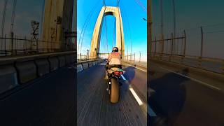 NYC Verrazano Bridge bikelife motorcycle gsxrnation fyp gsxr750 contentcreator NYC [upl. by Ataymik]