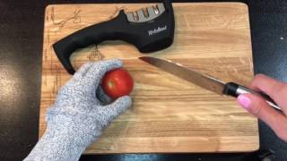 Kitchellence Knife Sharpener  3Stage Knife Sharpening Tool [upl. by Oneal]