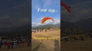 Paragliding training First day paraglinding utubeshorts mountains travel viral trending [upl. by Calan]