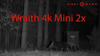 Sightmark Wraith 4k mini 2x  Sniper Hog Light 66LRX [upl. by Ffirahs465]