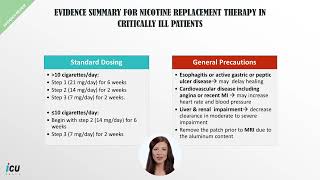 Nicotine replacement therapy in ICU what does the evidence say [upl. by Rufus]