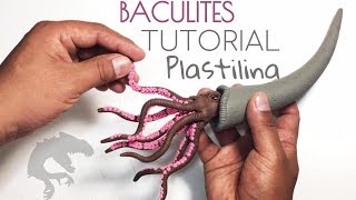 COMO HACER UN BACULITES DE PLASTILINAARCILLA PASO A PASO  POLYMER CLAY [upl. by Alyda]