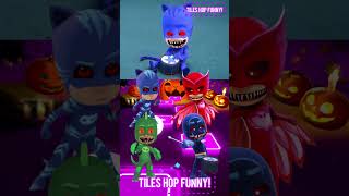 PJ Masks  Gekko 🆚 Owlette 🆚 CatBoy 🆚 Romeo X Dance Song Tiles Hop EDM Rush shorts [upl. by Scharf337]