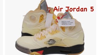 Air Jordan 5 Retro SP quotOffWhite  Sailquot  Stadium Goods  Jordanie Jordan 5 Nike air jordan [upl. by Isadore758]