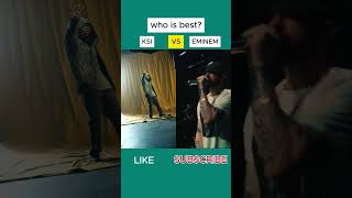 who did it best KSI vs EMINEM thick of it shorts music eminem ksi trend [upl. by Nivloc]