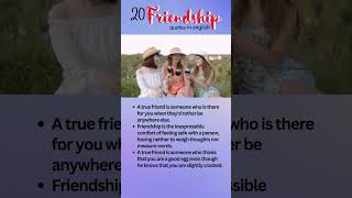 20 Friendship quotes in English [upl. by Adnamas459]