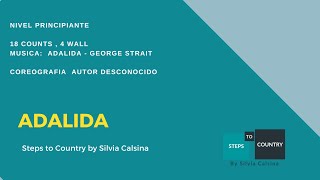 ADALIDA LINE DANCE COUNTRY  STEPS TO COUNTRY by SILVIA CALSINA [upl. by Onid]