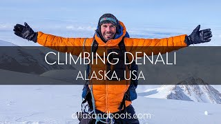 Climbing Denali the highest mountain in North America [upl. by Enelaj]