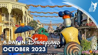 📅 A Day in Disneyland Paris October 2023 [upl. by Corvin]