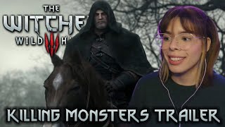 The Witcher 3 Wild Hunt Killing Monsters Reaction [upl. by Gerrie328]