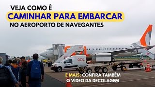 Confira como é andar para embarcar em avião no aeroporto de Navegantes em Santa Catarina [upl. by Bunting109]