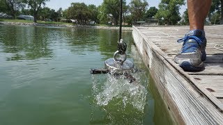 MAGNET FISHING WITH EXTREMELY STRONG MAGNETS [upl. by Woolson246]