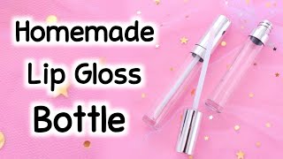 How to make lip gloss container at home  DIY lip gloss bottle  Homemade lip gloss tube [upl. by Dickman]