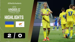 Ukraine vs Cyprus  U17 EURO Finals Bitesize Highlights  May 26 2024 [upl. by Ahseinar]