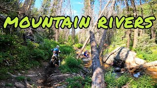 SARGENTS River Crossing amp Fun Downhill SingleTrack in Colorado Agate Creek Trail NO FAILS [upl. by Riamu377]