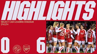 HIGHLIGHTS  Reading vs Arsenal 06  Leah returns Kims 300th game amp Stinas treble  Conti Cup [upl. by Yruj]