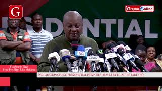 The road to flagstaff house begins now John Mahama [upl. by Durrace]