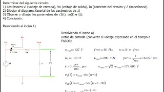 Análisis fasorial con MATHCAD PRIME de un circuito RL [upl. by Trueblood]