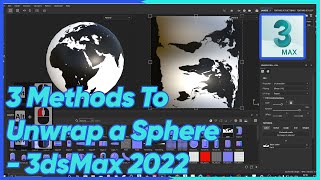 3 Methods To Unwrap a Sphere 3dsMax 2022 [upl. by Yeclehc778]