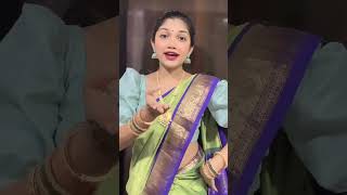 Mala Nauvari sadi pahije marathi song song shorts on yashasvimhaskefanpage8475 viral subscribe [upl. by Angus]