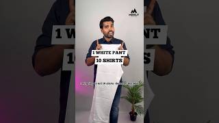 10 Best matching shirts for white pant  white pant outfits mensfashion whitepant formaloutfit [upl. by Subir]