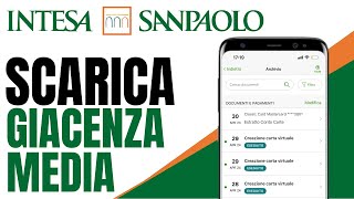 Come Scaricare Giacenza Media Intesa Sanpaolo  FACILE E VELOCE 2024 [upl. by Netsua]