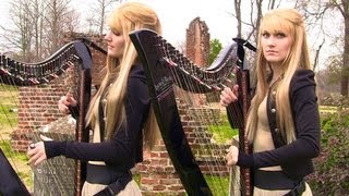 ZOMBIE The Cranberries Harp Twins  ELECTRIC HARP ROCK [upl. by Dix]